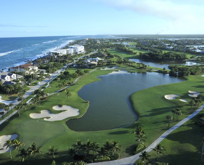 Jack Nicklaus Golf Course hole number 7 aerial