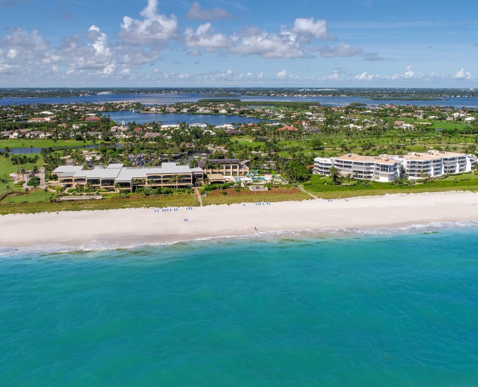 aerial image of the sailfish oceanfront club