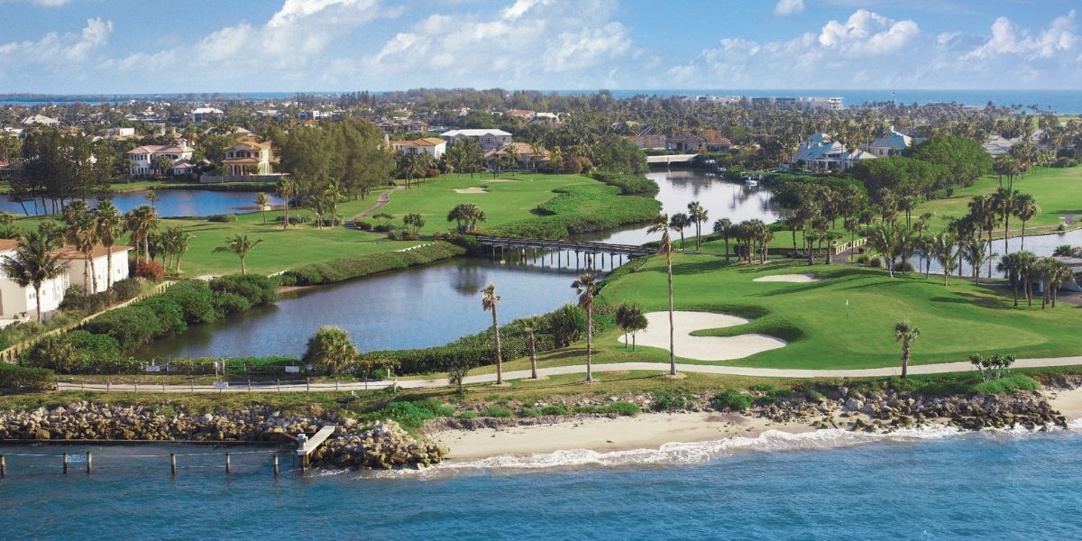 Sailfish Point's Golf Course aerial