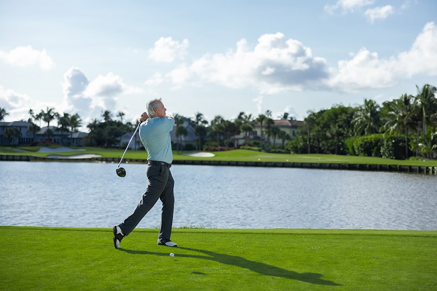 Sailfish Point member golfing on Jack Nicklaus Signature Golf Course