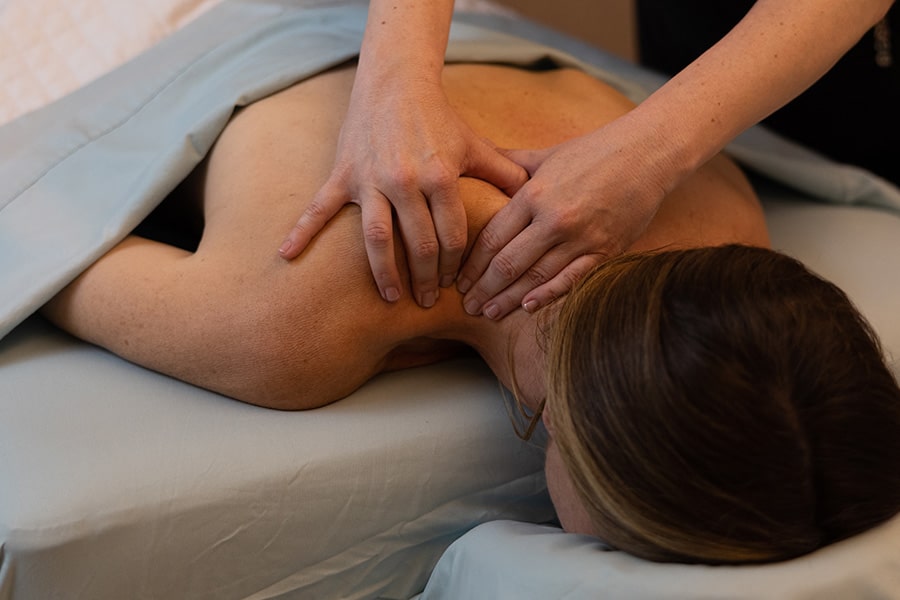 Sailfish Point Member enjoying a massage at the Sailfish Point spa