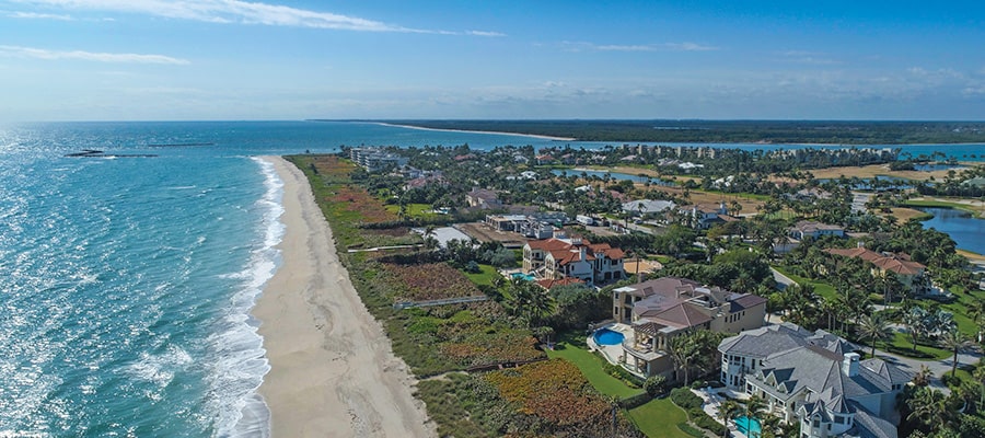 Aerial view of community at Sailfish Point Private Yacht Club