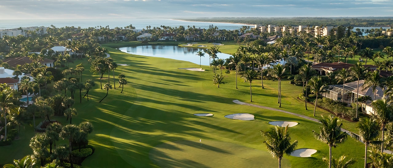 aerial of sailfish point golf course and property