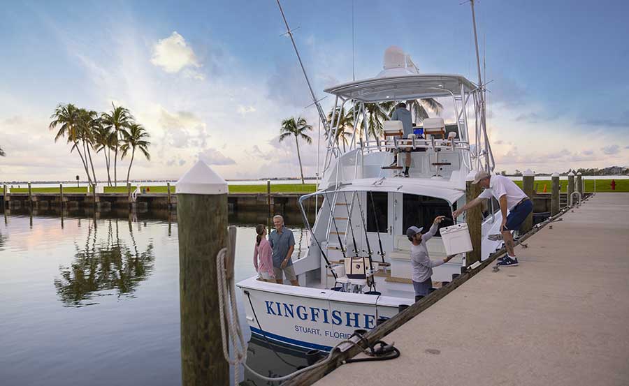 residents boating on the sailfish point coastline