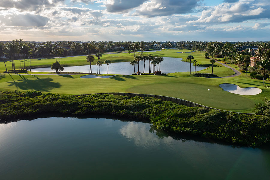 aerial of the renovated jack nicklaus golf course