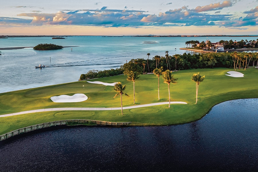 waterfront Jack Nicklaus golf course at Sailfish Point