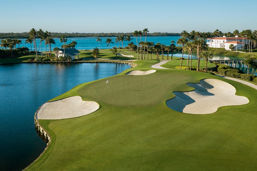 waterfront golf course by Jack Nicklaus at Sailfish Point