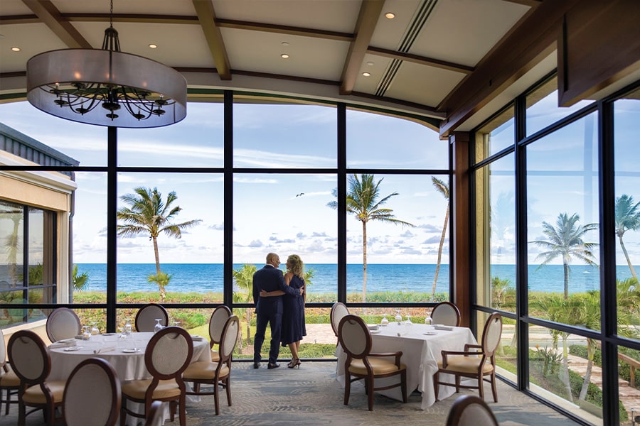 SAilfish Oceanfront Dining room