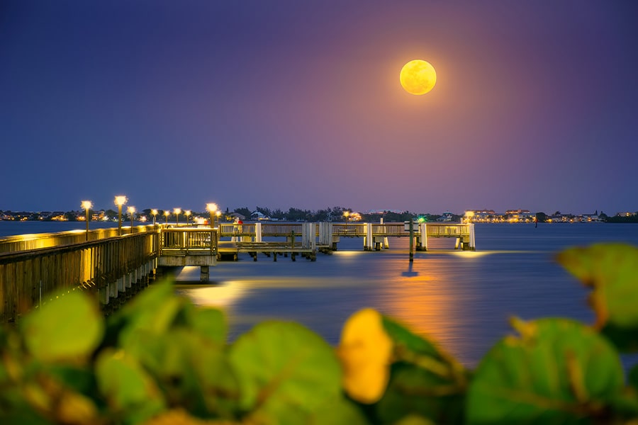 Night Time Pier at Stuart Florida