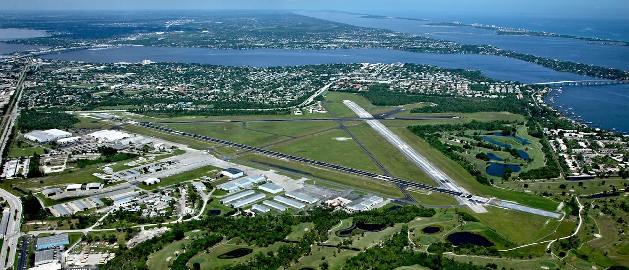 Aerial of Florida Airport - Witham Field
