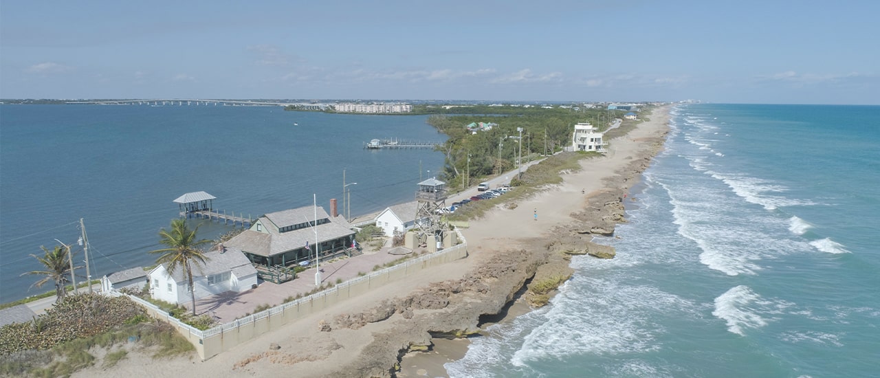 Coastal Florida Town aerial
